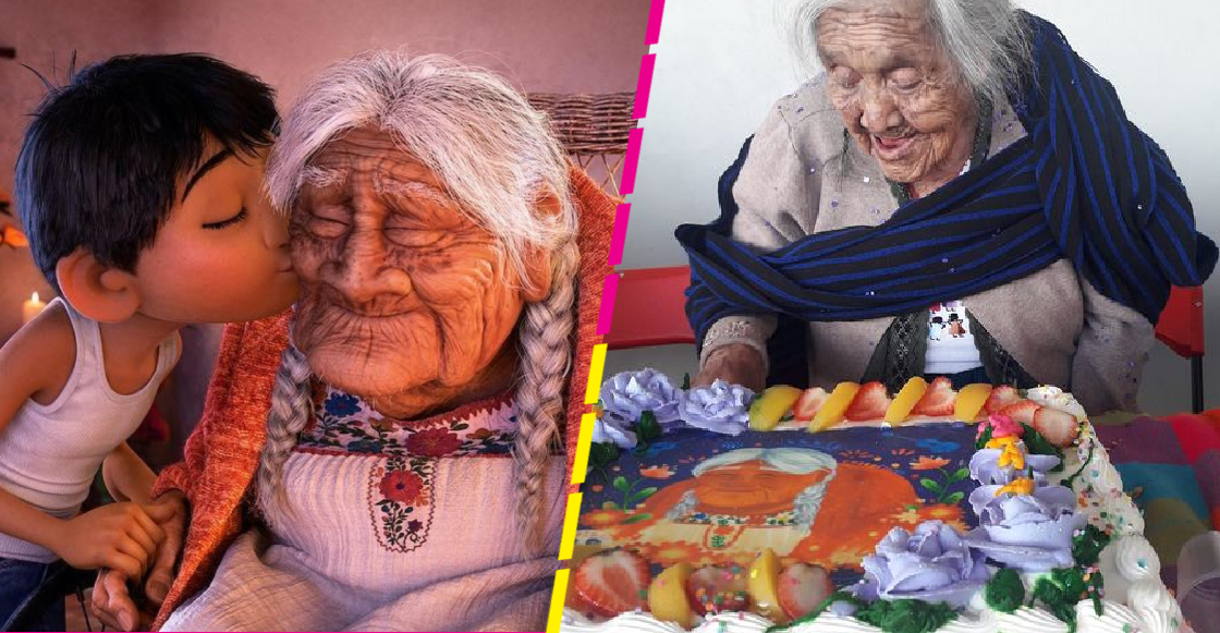 ‘Mamá Coco’ de la vida real celebró su cumpleaños 108 con un pastel del personaje