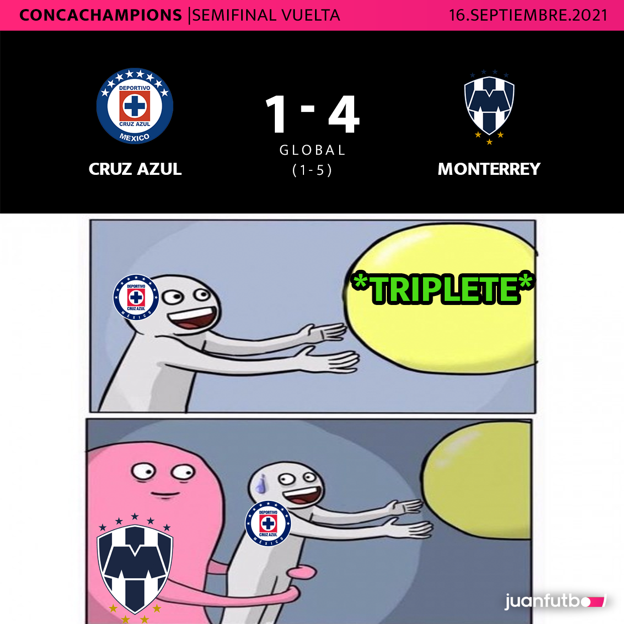 memes cruz azul vs monterrey