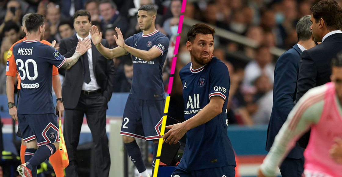 ¡En la que se metió! Pochettino explica el motivo por el cual sacó a Messi frente al Lyon