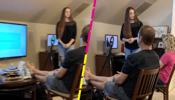 Mujer revela a sus papás que es stripper con una presentación de PowerPoint