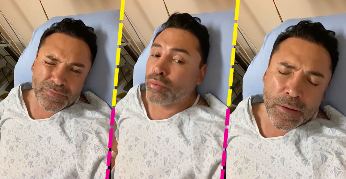 Así es como Oscar de la Hoya le hace frente al COVID desde el hospital: "Me siento mal, mal, mal"
