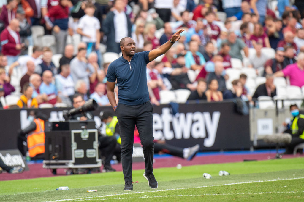 Patrick Vieira, DT del Crystal Palace