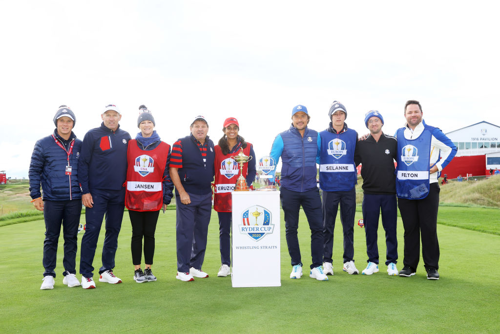 Tom Felton y otras celebridades en el torneo previo a la Ryder Cup