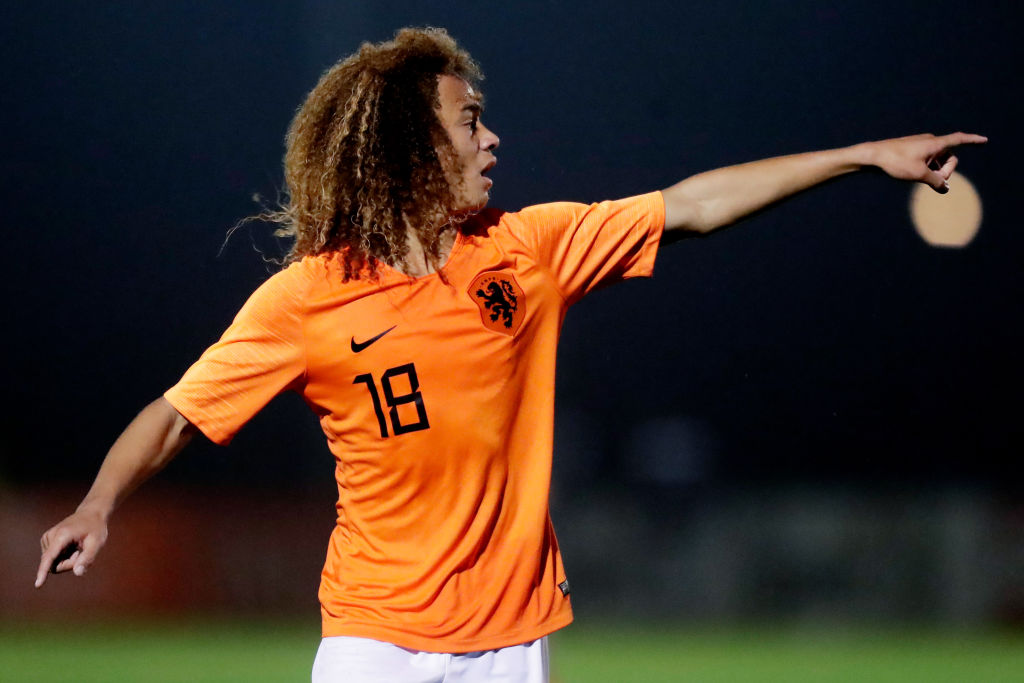 Xavi Simons con la selección de Países Bajos sub17