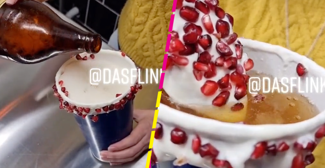 ¿Pa' la sed del mes patrio? Ya venden micheladas en nogada y se hacen virales en TikTok