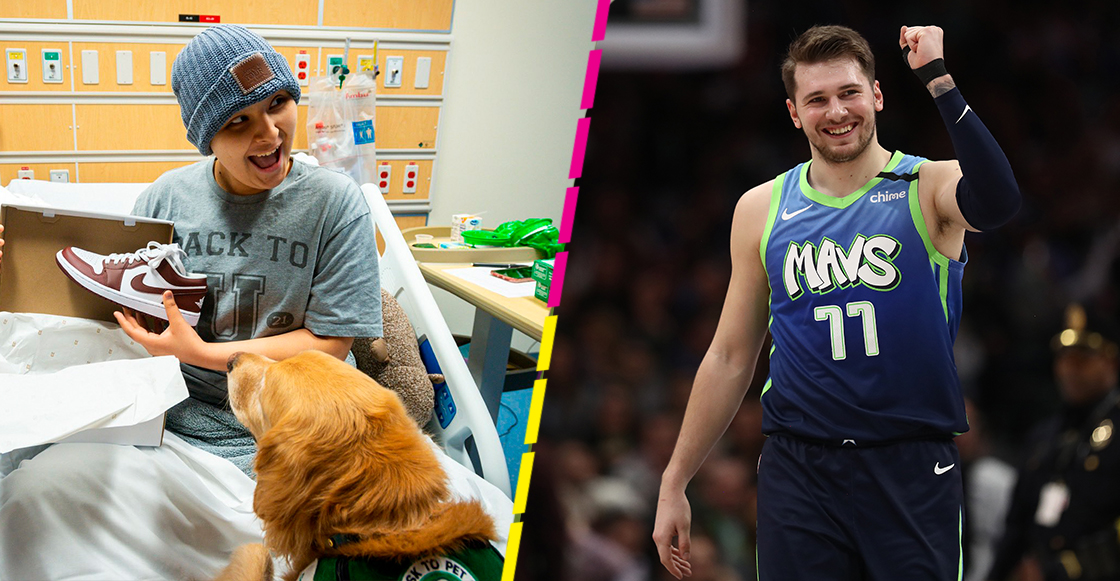 ¡Superhéroe! Luka Doncic donó sneakers Jordan a niños de hospitales en Dallas