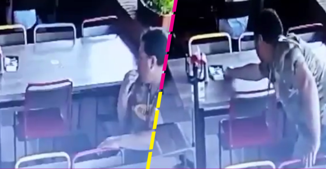Captan a un tipo robándose el dinero de la cuenta en un restaurante de Jalisco