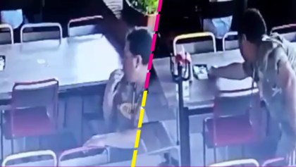 Captan a un tipo robándose el dinero de la cuenta en un restaurante de Jalisco
