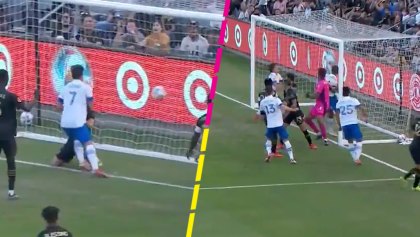 ¡Con la panza y sin querer! El gol de Carlos Fierro a pase de 'Chofis' López ante el LAFC
