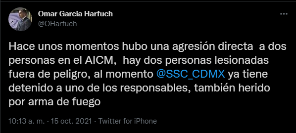 Detienen a 4 responsables del ataque contra un empresario en el AICM