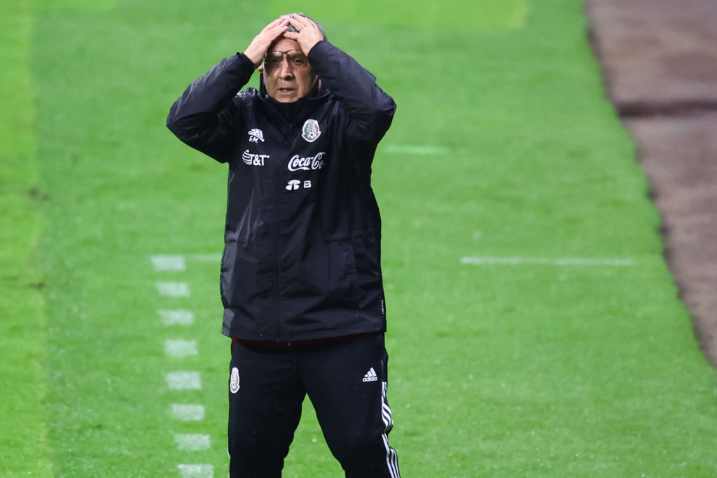 Gerardo Martino en el partido de México vs Canadá