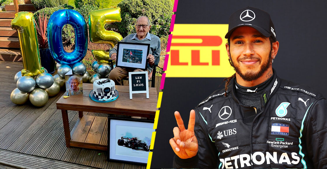 Gesto de crack: Así festejó Lewis Hamilton el cumpleaños 105 de su fan #1