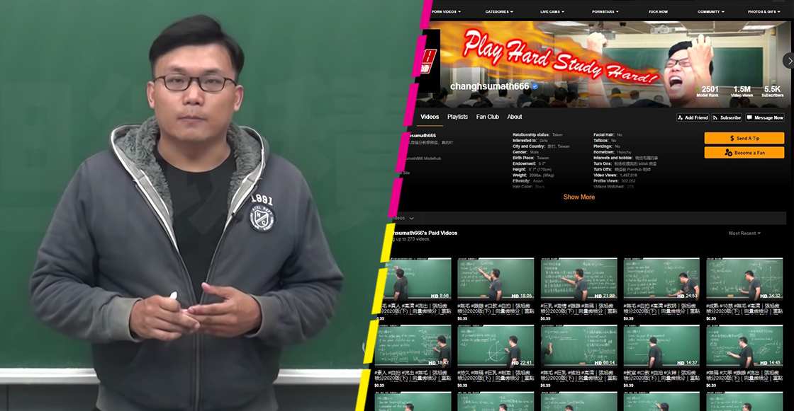 Un visionario: Maestro da clases virtuales de matemáticas y cálculo en Pornhub
