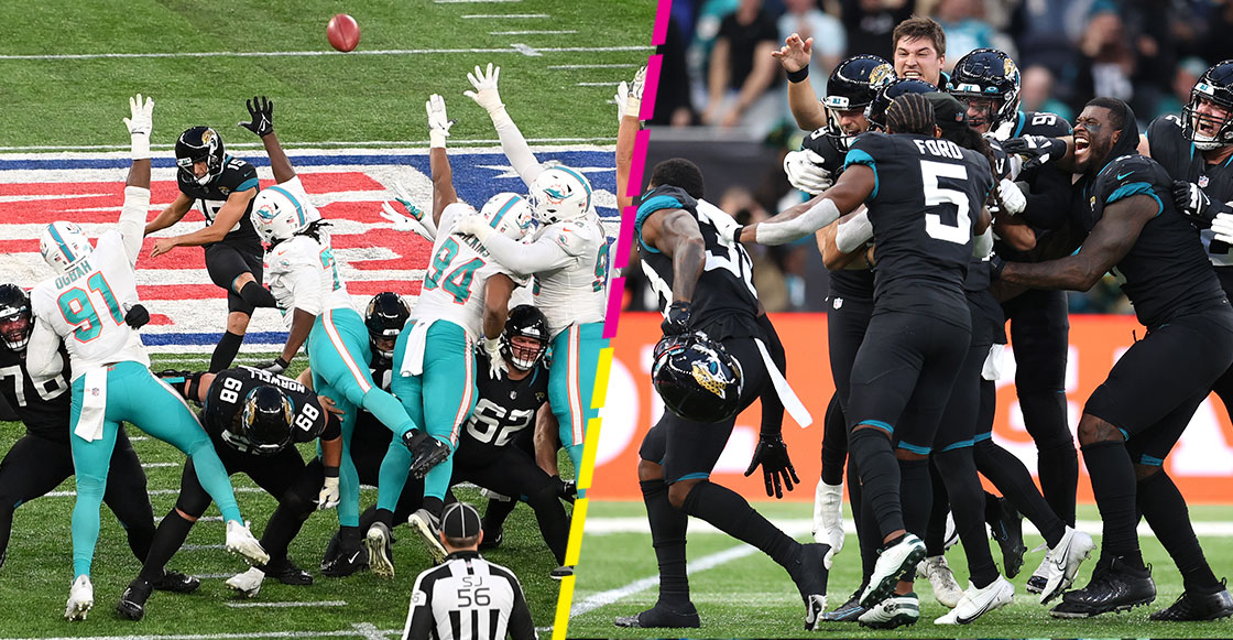 ¡De locos! El gol de campo al estilo Roberto Carlos de Matthew Wright en el triunfo de los Jaguars ante Dolphins