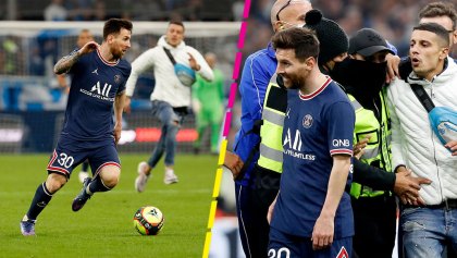 El espontáneo del Marsella que encaró a Messi en pleno partido del PSG