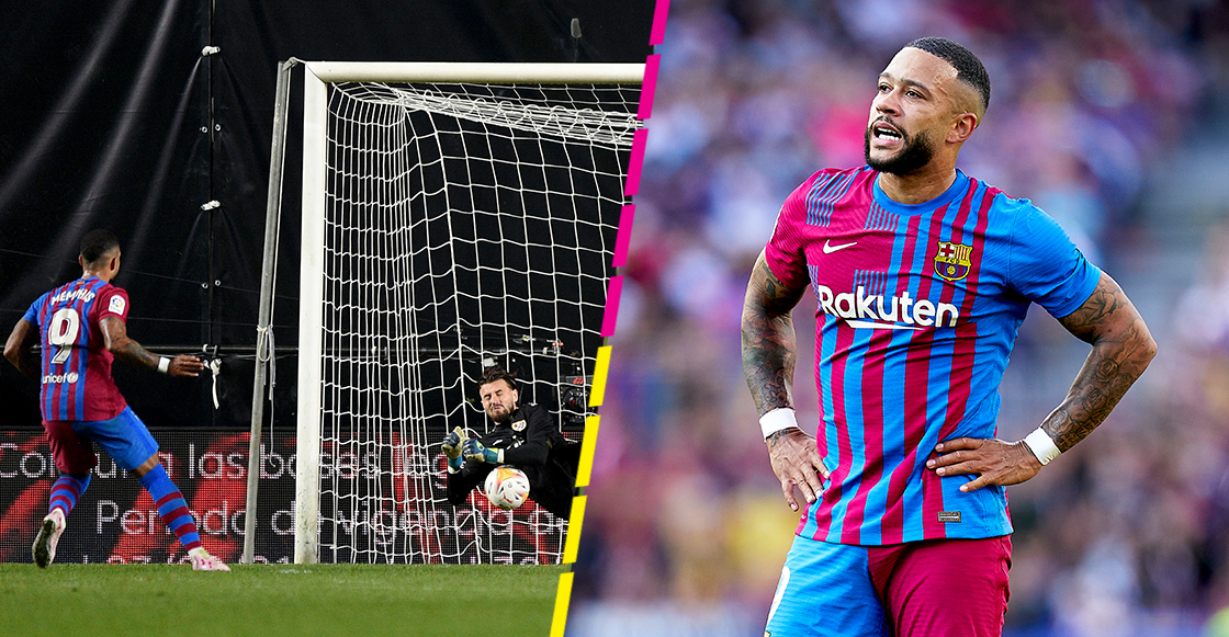 El osote de Memphis Depay en la derrota del Barcelona vs Rayo Vallecano