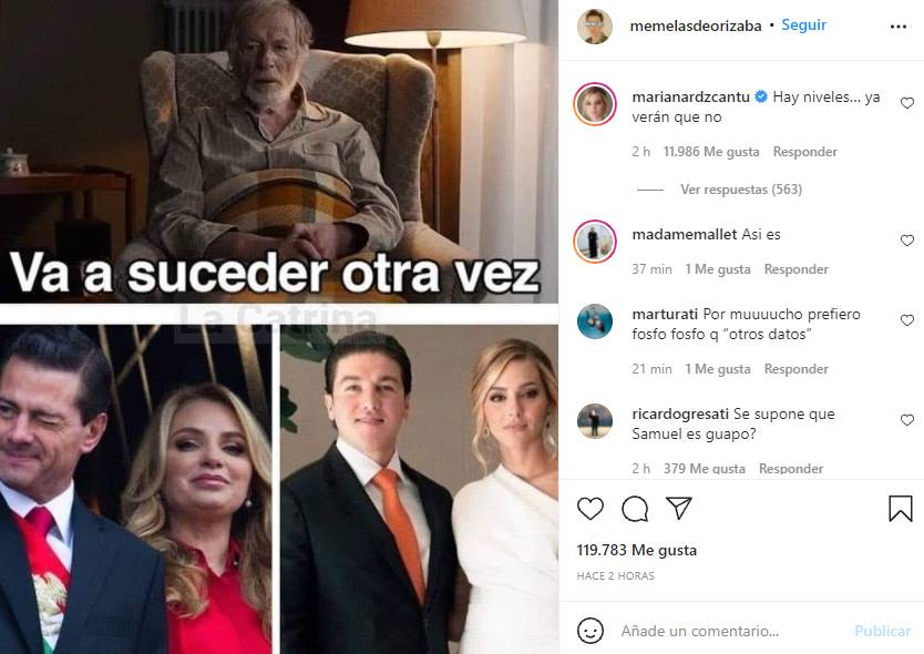 Mariana Rodríguez tras comparación de su matrimonio con el de Peña Nieto