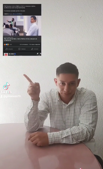 Mesero le responde a Carlos Muñoz tras criticarlo en su conferencia