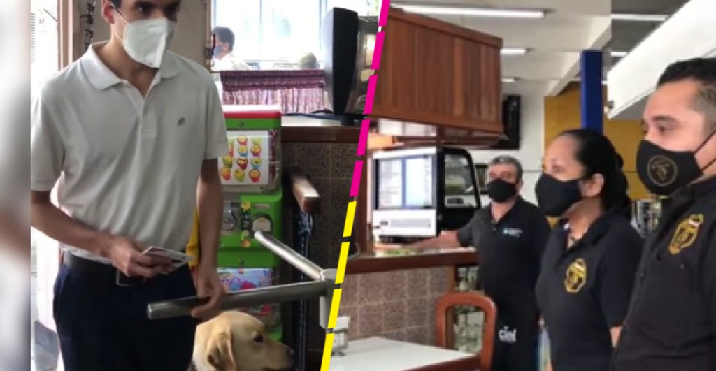 Restaurante negó acceso a persona invidente por llevar a su perro guía