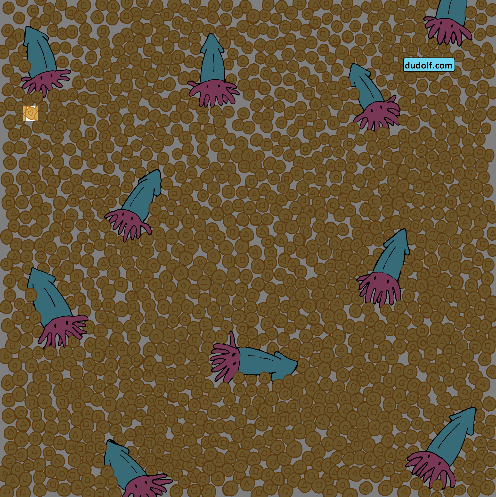 Encuentra el dulce dalgona con un corazón en este reto visual del 'Juego del calamar'