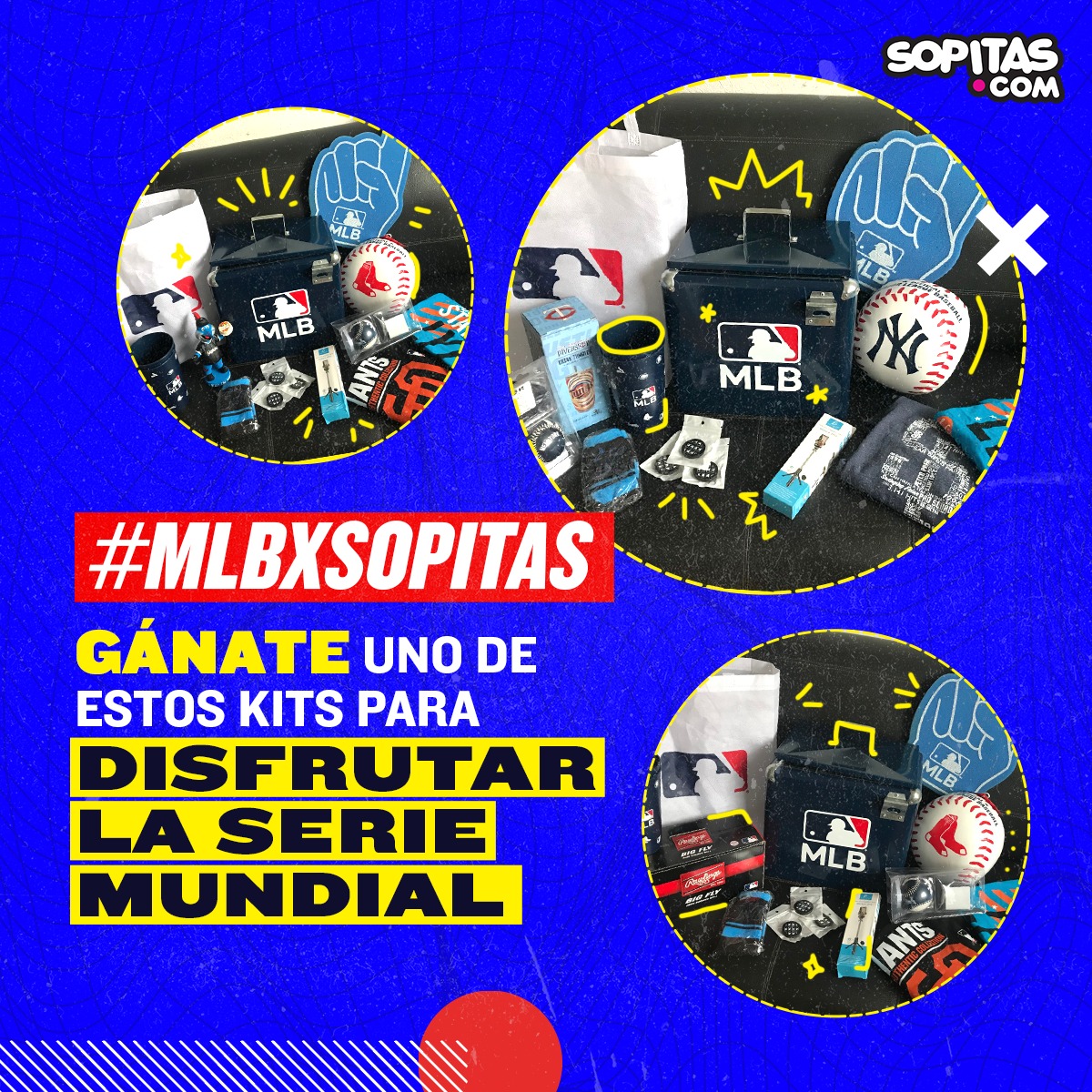 Llegó la hora: ¡Aquí te puedes ganar un kit MLB para disfrutar la Serie Mundial!