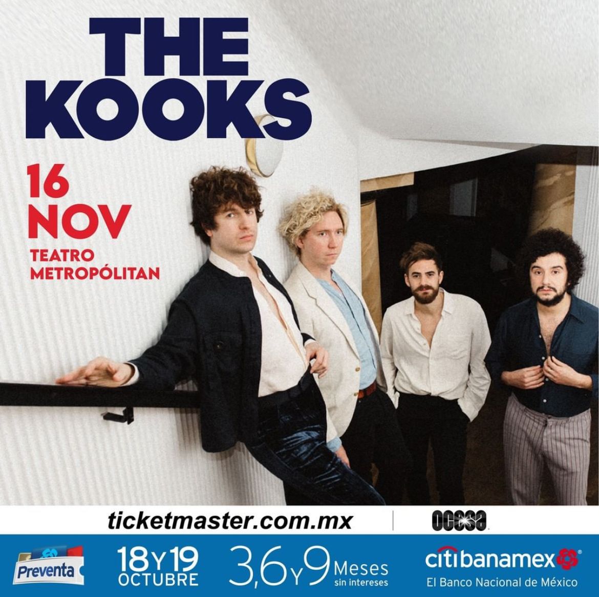 Uno más: The Kooks anuncia concierto en el Teatro Metropólitan de la CDMX