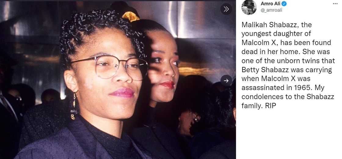 Malikah Shabazz hija de Malcolm X 2