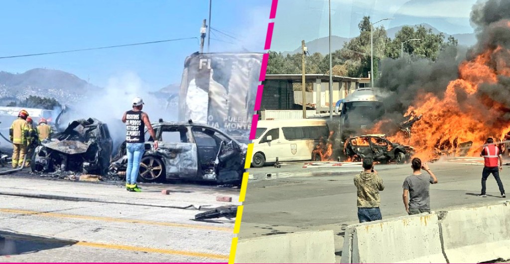 Terrible accidente en la autopista México-Puebla: Tráiler embiste varios vehículos en la caseta de San Marcos