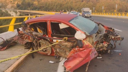Un conductor y su perrito murieron tras accidente en la México-Toluca