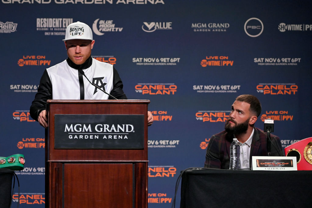 'Canelo' Álvarez vs Caleb Plant en conferencia de prensa