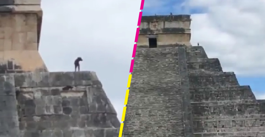 ¿Se le escapó a alguien? La verdad detrás del video de un perrito en la cima de Chichén Itzá