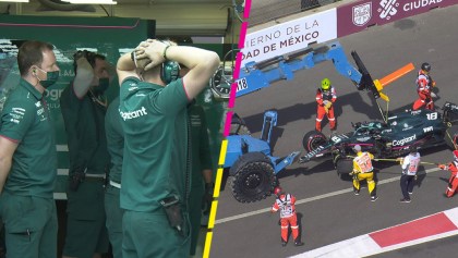 El accidente de Lance Stroll que detuvo la Q1 en el Gran Premio de México
