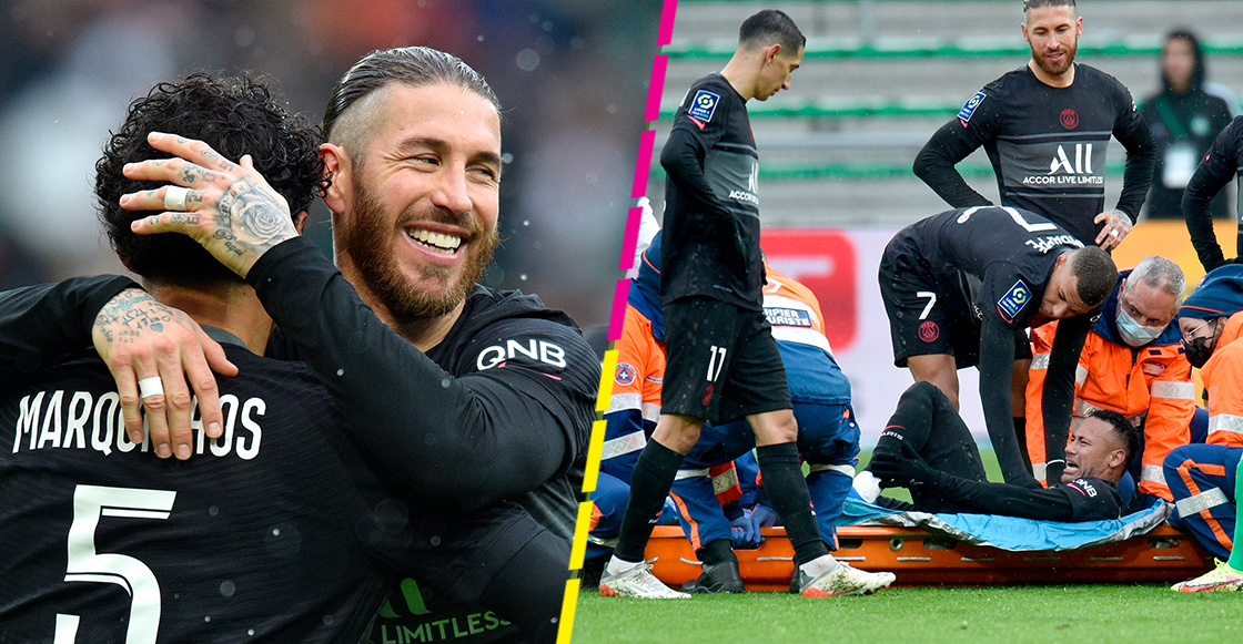 Escalofriante lesión de Neymar en el debut de Sergio Ramos con el PSG