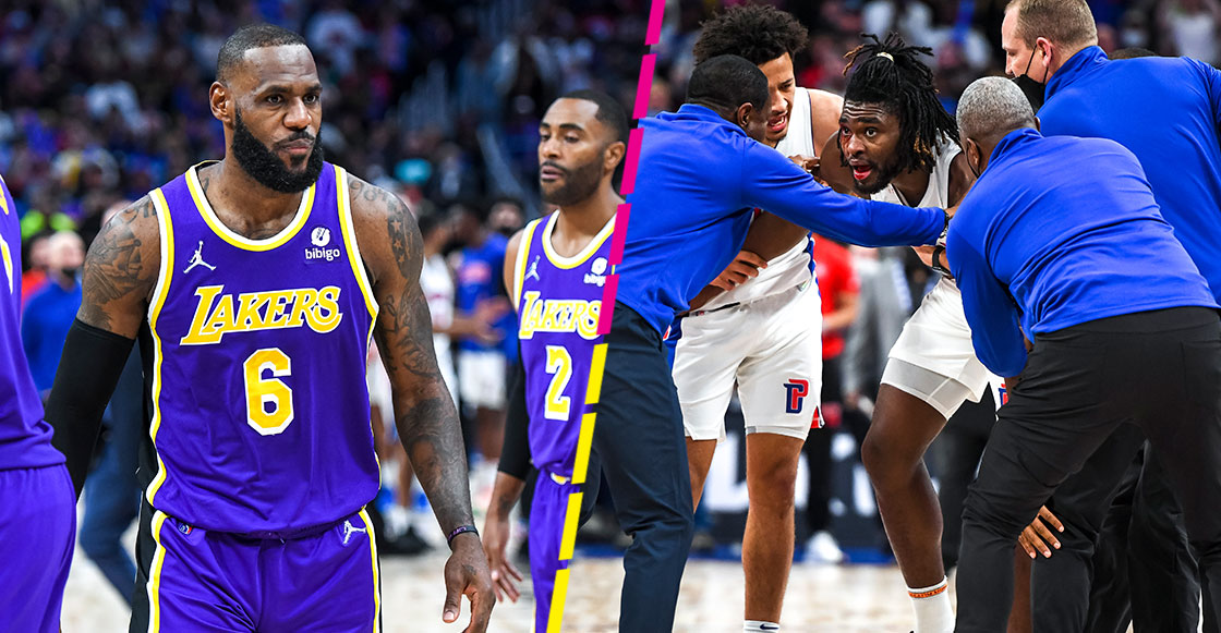 LeBron James fue expulsado por golpear Isaiah Stewart y se armó la campal en el Lakers vs Pistons