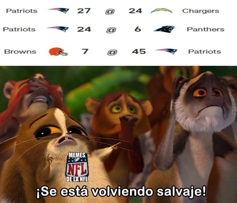 Meme de la semana 10 de la NFL