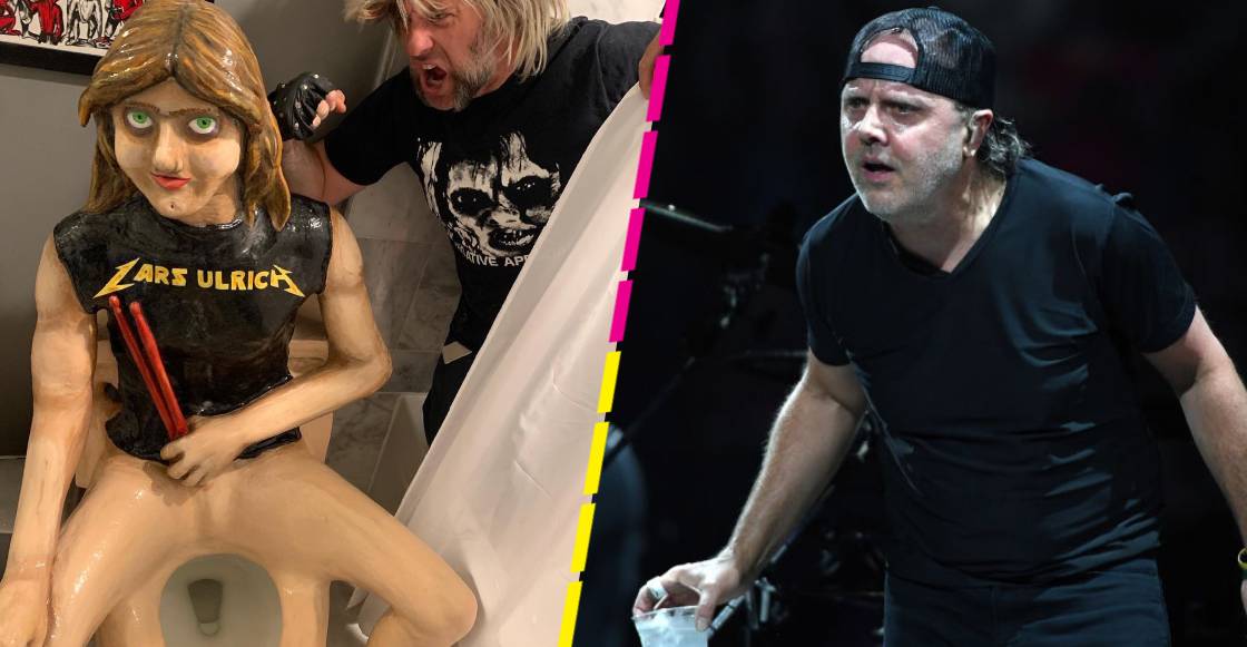 Metalero hace un inodoro con forma de Lars Ulrich de Metallica