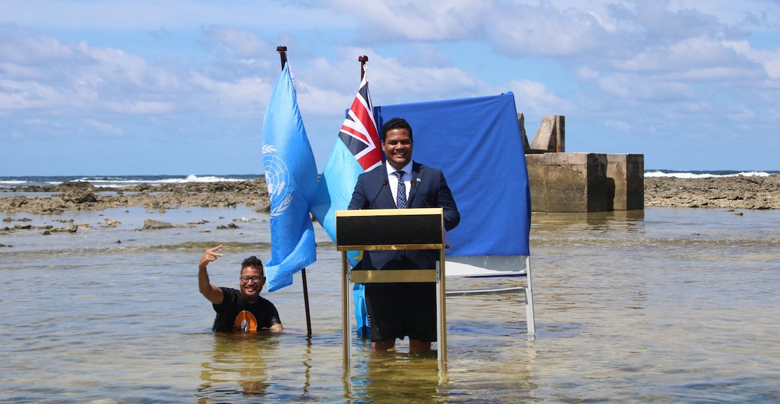 ministro-tuvalu-mensaje-cambio-climatico