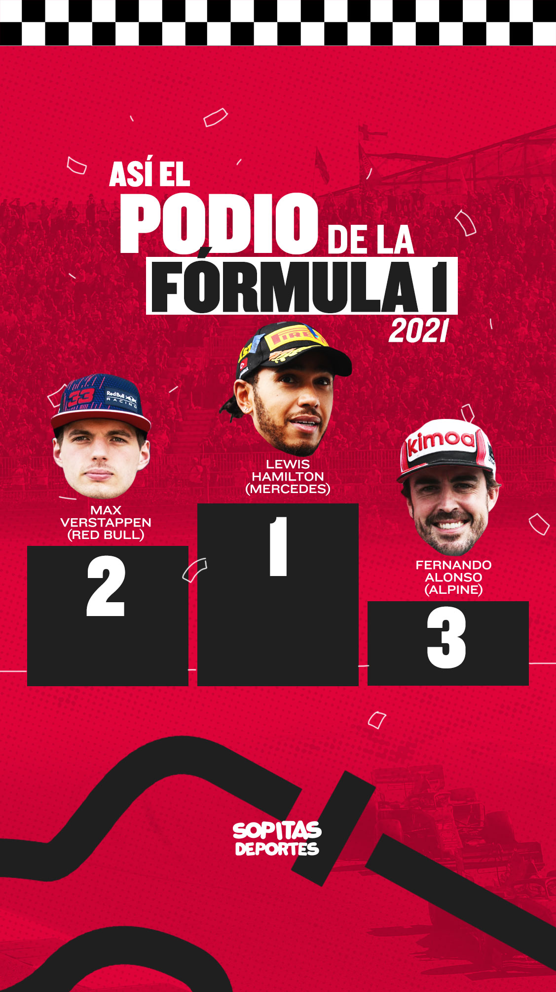 7 posiciones arriba y la batalla con Alonso: Así fue la gran remontada de Checo Pérez en el GP de Qatar