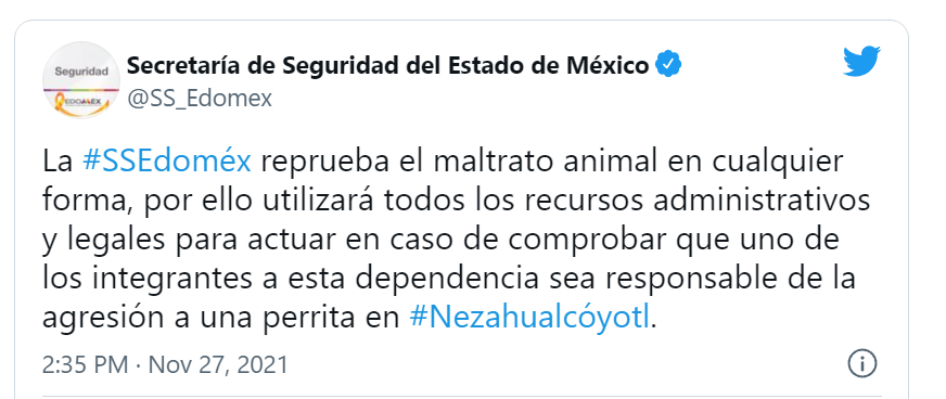 Buscan a policía del Edomex que le habría disparado a una perrita ¡por ladrale!