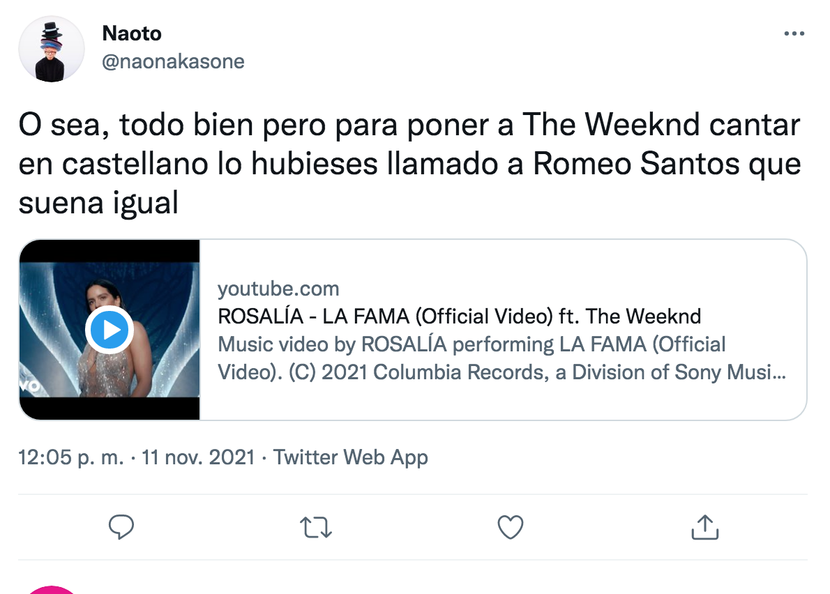 Rosalía y The Weeknd comparten "La Fama" (y así reaccionó el internet)
