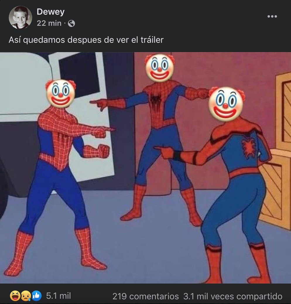 Así reaccionó el internet al segundo tráiler de 'Spider-Man: No Way Home'