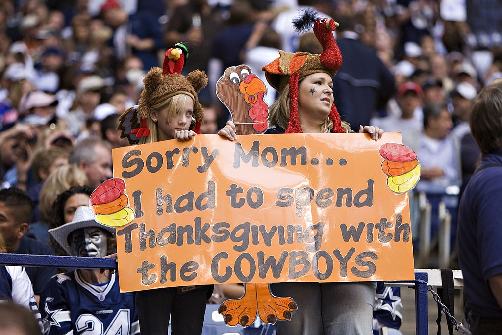 Fans de los Cowboys en Thanksgiving