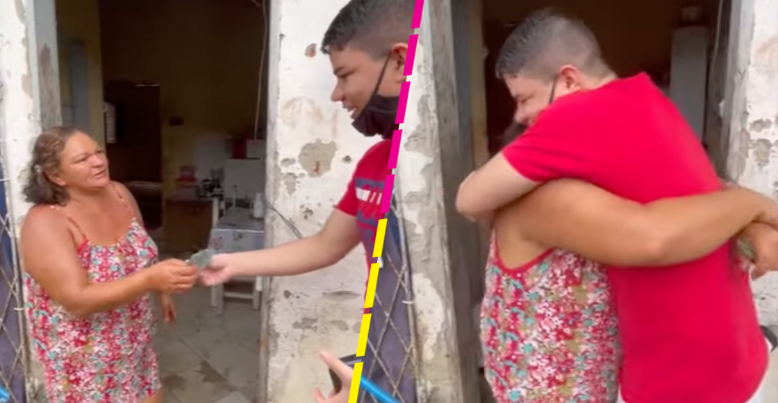 "Volví para darte esto": Tiktoker regala su primer sueldo a su mamá y conmueve al internet