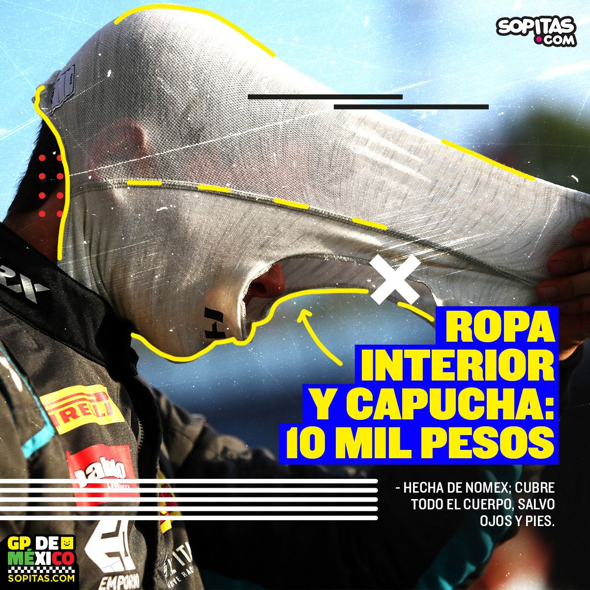 ¿Cuánto cuesta el traje, casco y otros elementos de la indumentaria de un piloto de Fórmula 1?
