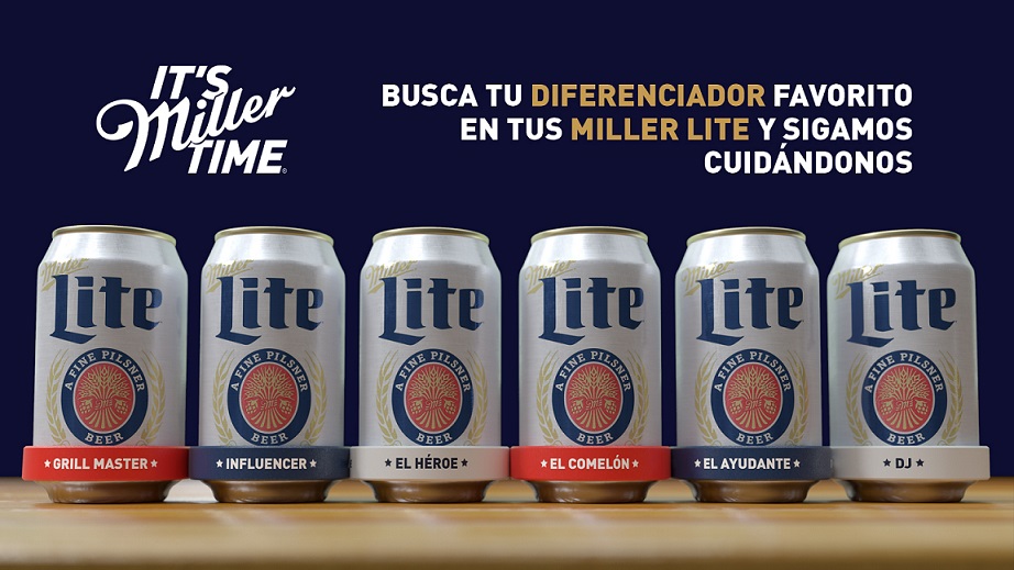 Busca los identificadores de Miller Lite