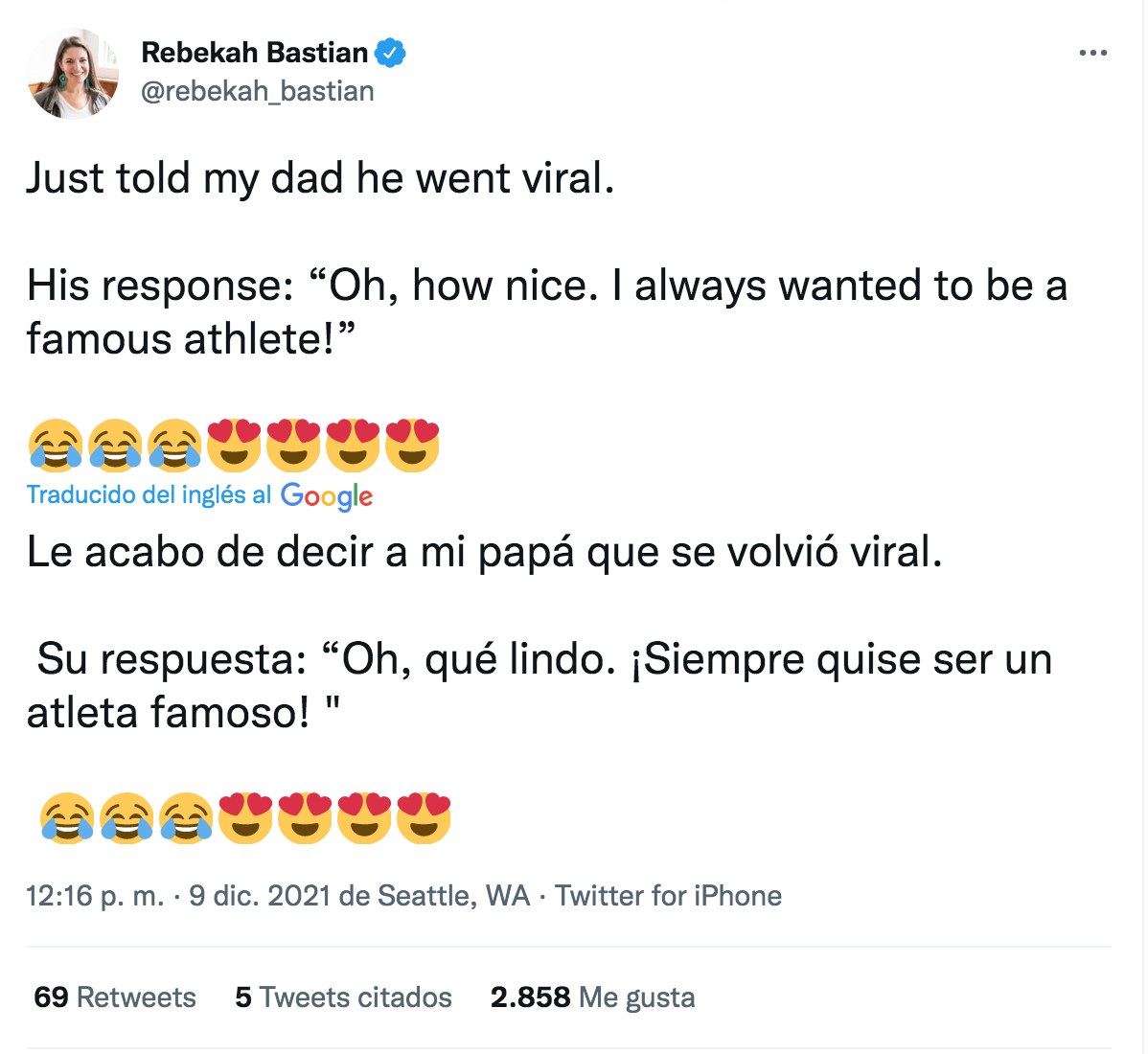 Abuelito aprende a patinar sobre hielo tras ser diagnosticado con cáncer