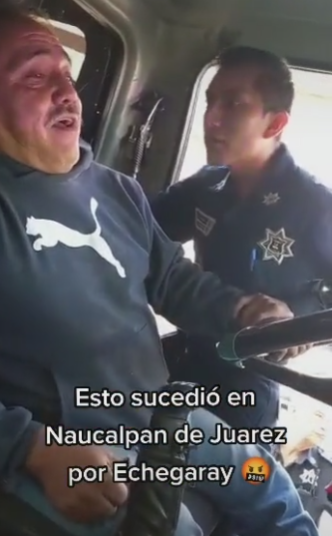 Denuncian abuso de policía contra un chófer en Naucalpan