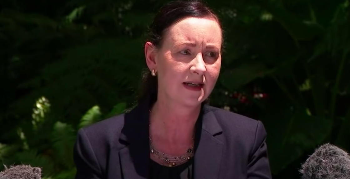 araña-gigante-interrumpe-conferencia-funcionaria-australiana