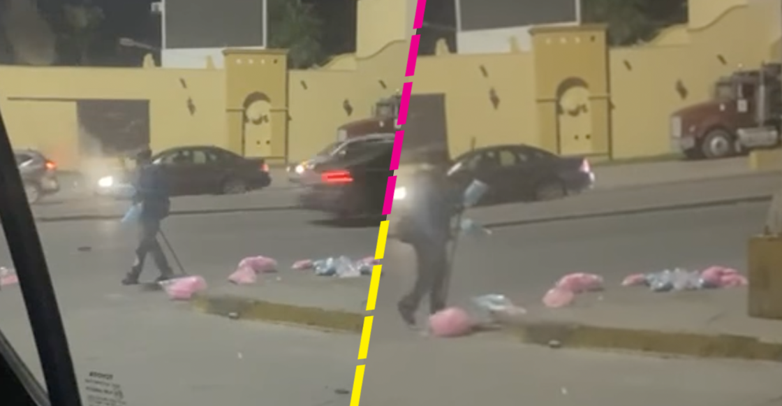 Cha-le: Captan a vendedor tirando sus algodones de azúcar porque no le compraban nada