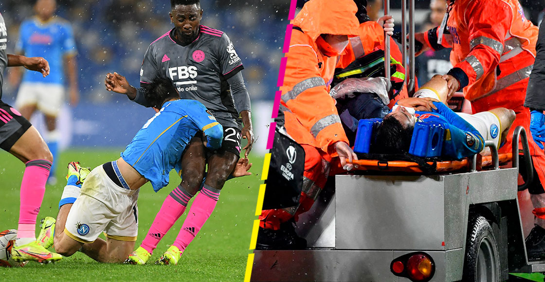 Fuerza Chucky: Lo que sabemos sobre el estado de Hirving Lozano tras el fuerte impacto en el Napoli vs Leicester